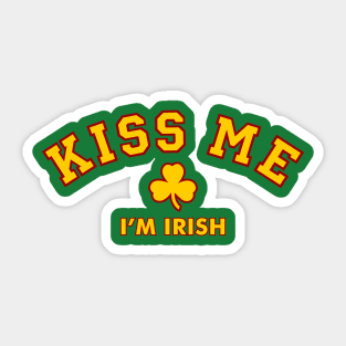 Kiss Me, I'm Irish Sticker